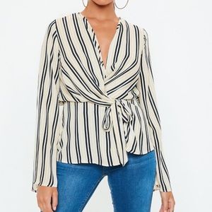 Drape front plunge blouse from Missguided. New